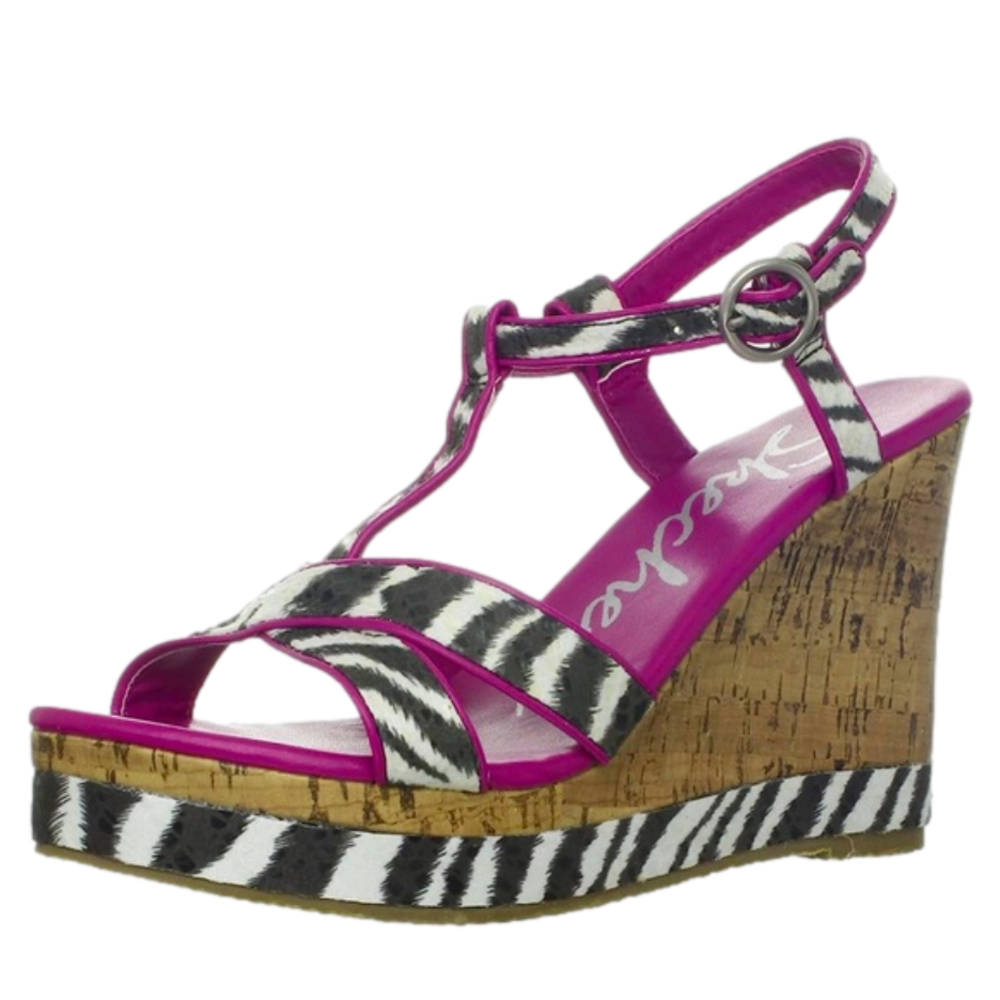 Skechers Cali  Bomb Shell Fantasia Wedge Sandal platform size 7